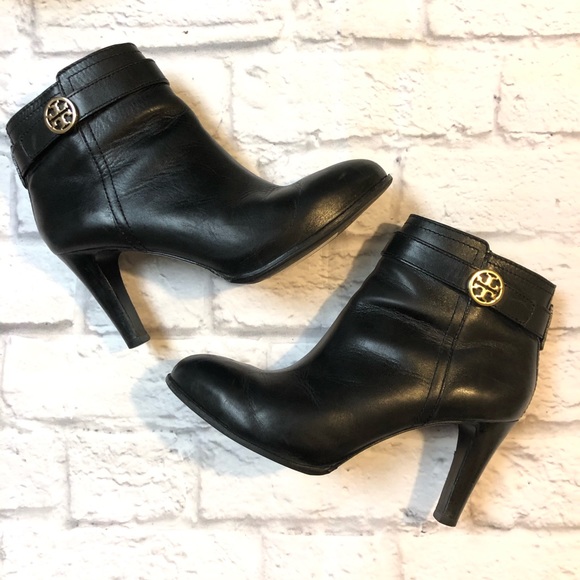 Tory Burch Shoes - Tory Burch Bristol leather ankle heeled booties